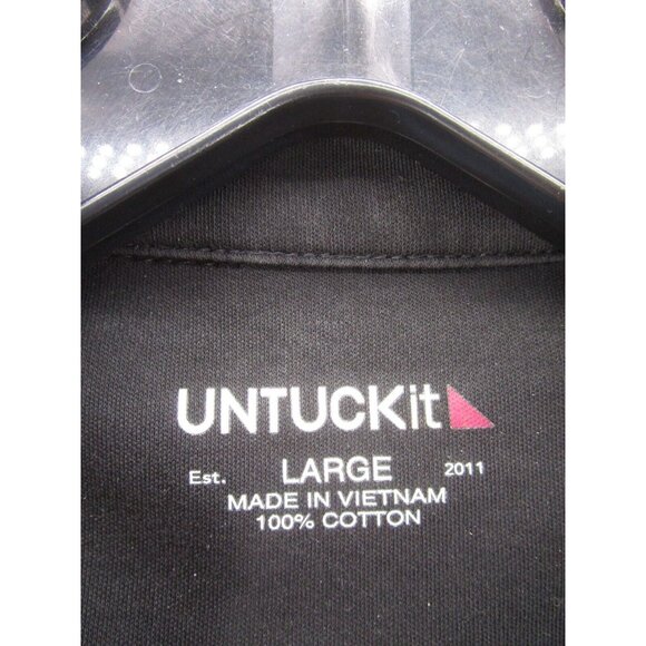 Untuckit Polo Shirt Large Pullover Golf Rugby Preppy Collared Casual - Picture 9 of 10